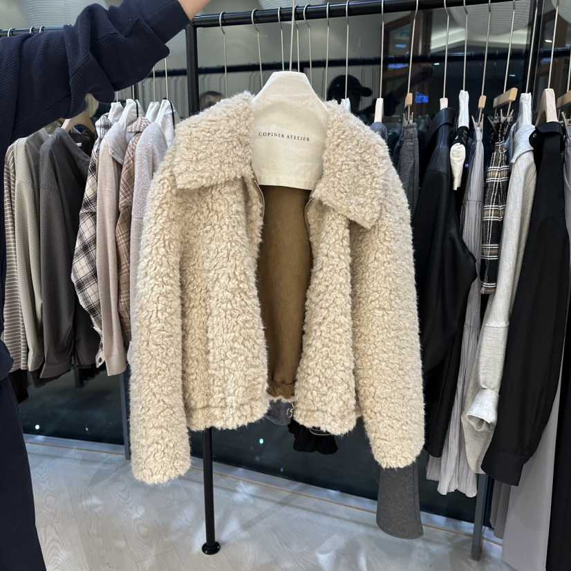 COPINER東大門㊣代購女裝新品熱賣時尚25秋冬人氣休閑短款大衣COPINER短款大衣