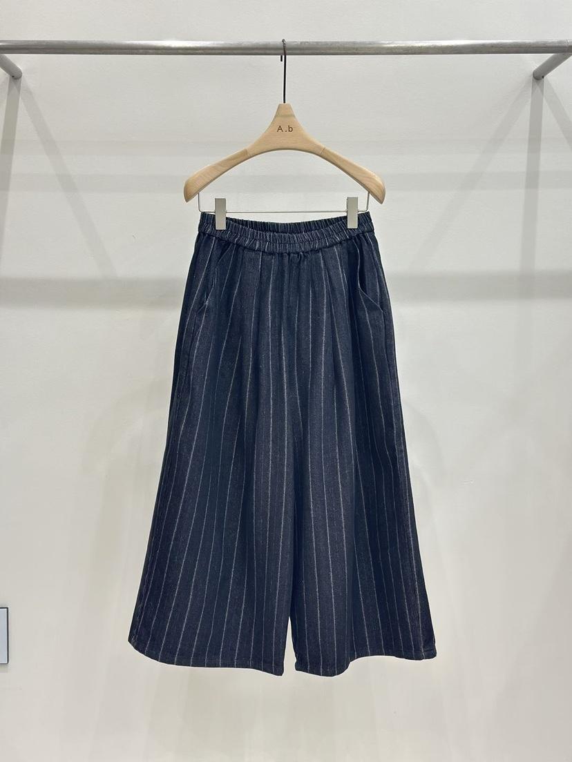 AUTUMN BEIGE-Q東大門㊣代購女士新款職業休閑休閑褲條紋A.b/AUTUMN BEIGE休閑褲