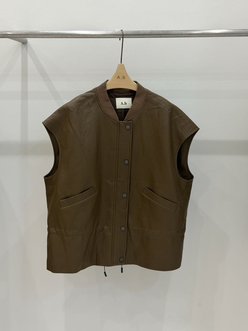 AUTUMN BEIGE-Q韓國代購㊣女裝新品25秋冬推薦休閑熱賣馬甲A.b/AUTUMN BEIGE馬甲