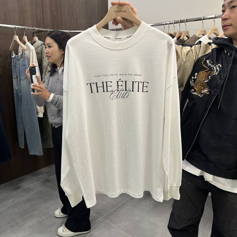 URBANSTORY/REMAKING東大門㊣實拍女裝新款熱賣25秋冬長袖T恤Remaking/URBANSTORY長袖T恤