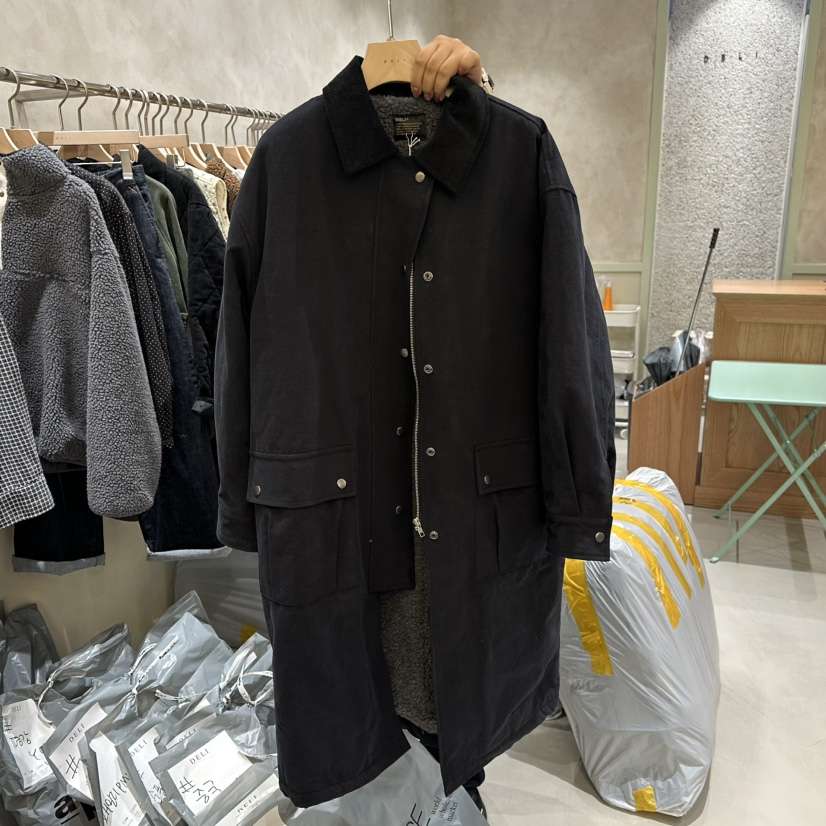 DELI JENNY東大門㊣實拍女士新品推薦職業25秋冬中長款大衣DELI JENNY中長款大衣