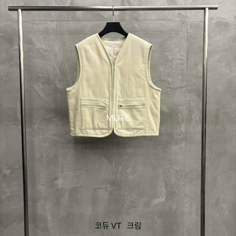 MUTE-P東大門㊣代購女裝新款熱賣職業推薦25秋冬馬甲燈心絨MUTE馬甲