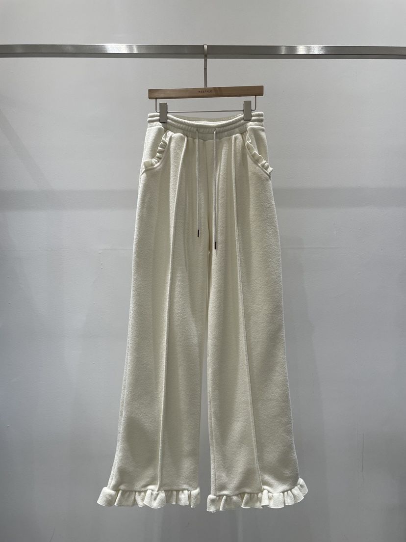 RE STYLE-Q東大門㊣實拍女士新款推薦職業25秋冬休閑褲毛圈RE STYLE休閑褲