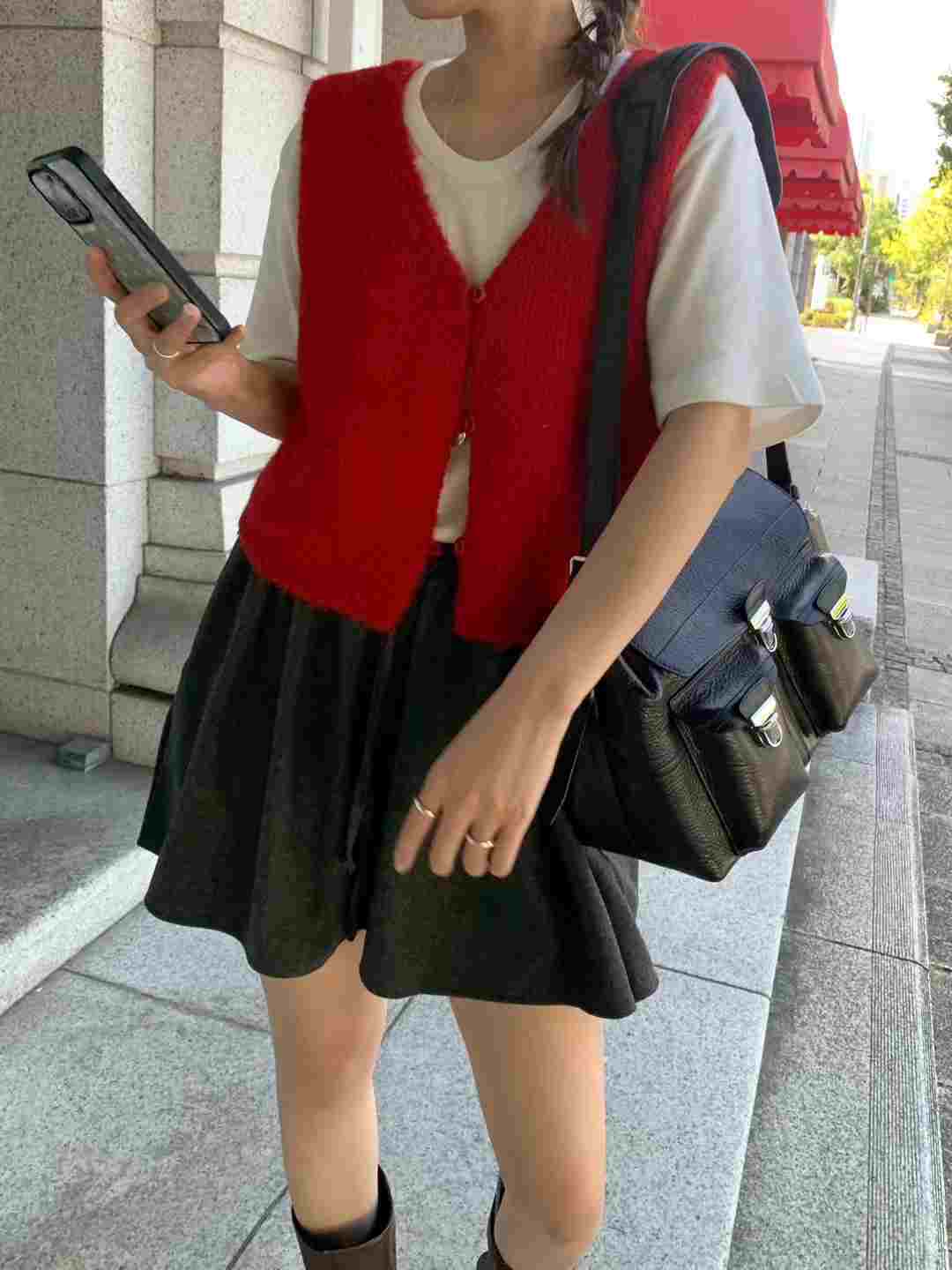 MELLOUNGE-멜라운지-T韓國代購㊣女士新款25秋冬馬甲不含內搭MELLOUNGE-T馬甲