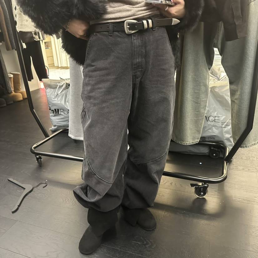 PROJECT WAVE-P韓國直郵㊣女裝新品真品休閑牛仔褲不含腰帶PROJECT WAVE牛仔褲