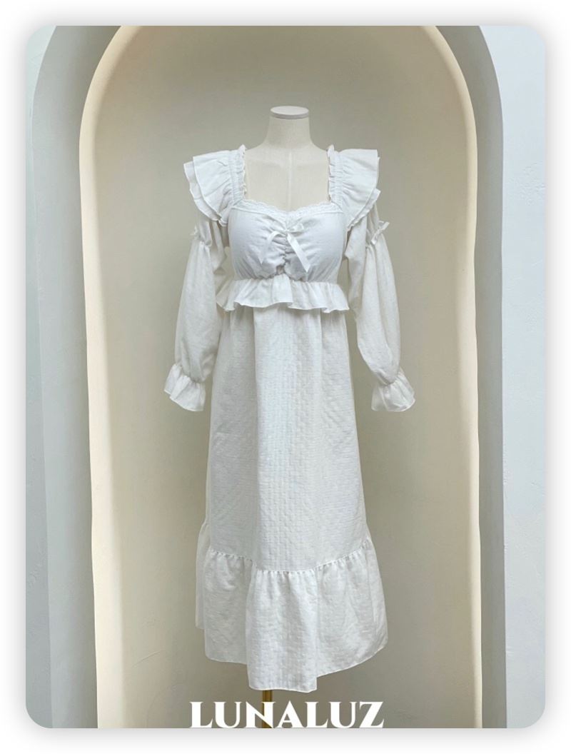 LUNALUZ-L韓國代購㊣女裝新品推薦25秋冬休閑熱賣真品睡衣LUNALUZ睡衣