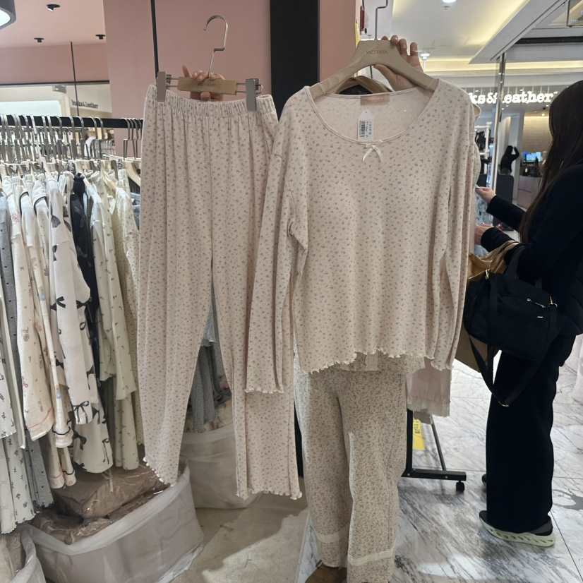 VICTORIA-P韓國直郵㊣女裝新款人氣休閑職業推薦睡衣兩件套VICTORIA睡衣