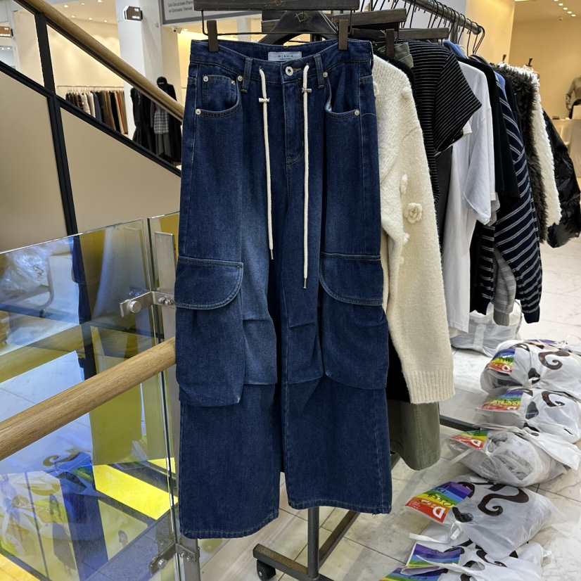 A2/D2東大門㊣代購女裝新款熱賣職業25秋冬人氣牛仔褲工裝A2/D2牛仔褲