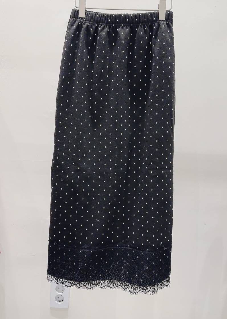 AWESOME-P東大門㊣直郵女士新品25秋冬真品長裙圓點裙羊毛AWESOME-P長裙