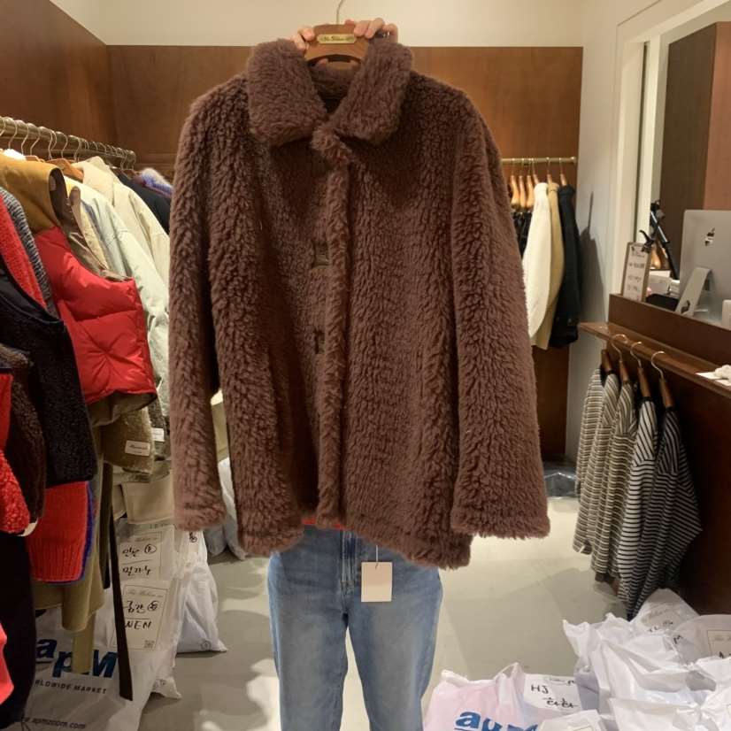 HEBON東大門㊣實拍女士新款職業25秋冬推薦真品休閑短款大衣HEBON短款大衣