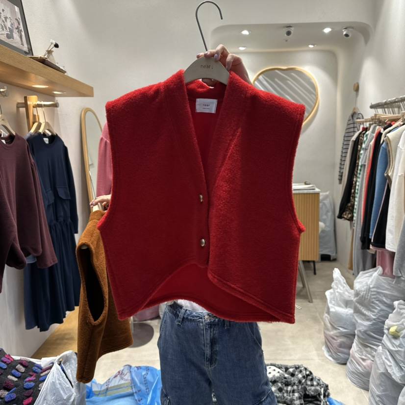 NEAR東大門㊣實拍女士新品人氣推薦25秋冬熱賣真品馬甲羊毛NEAR馬甲