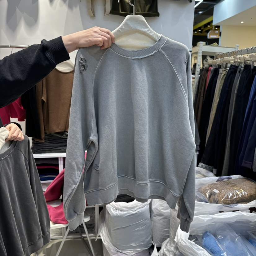 WASHBLUE韓國代購㊣女士新品人氣時尚25秋冬推薦職業衛衣打折WASHBLUE衛衣