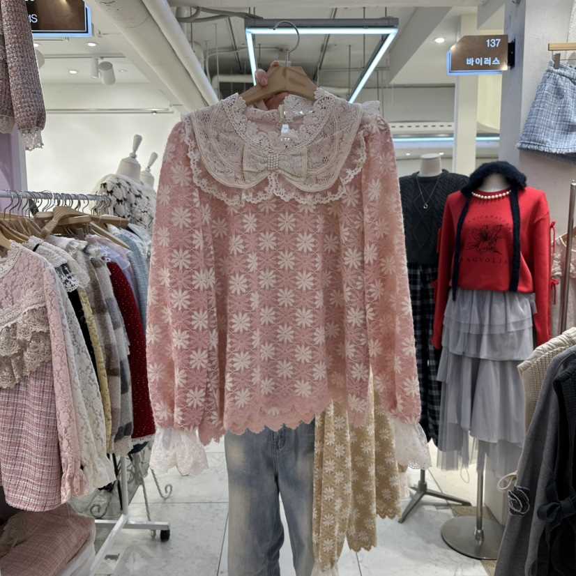 MS東大門㊣直郵女士新款職業推薦熱賣25秋冬人氣襯衫蕾絲衫MS襯衫/蕾絲衫