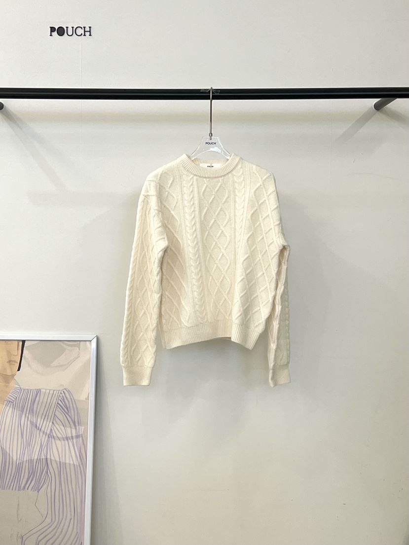 POUCH東大門㊣實拍女裝新款休閑25秋冬人氣真品推薦針織衫羊毛POUCH針織衫