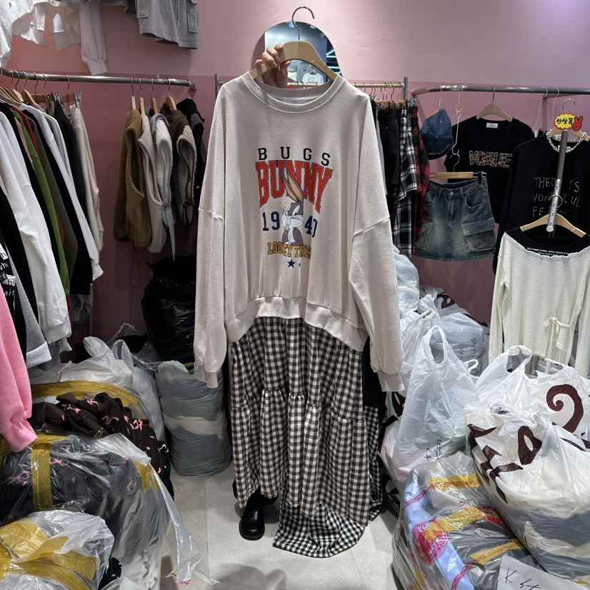 K STORY東大門㊣代購女裝新品真品熱賣職業休閑連衣裙兔子K STORY連衣裙