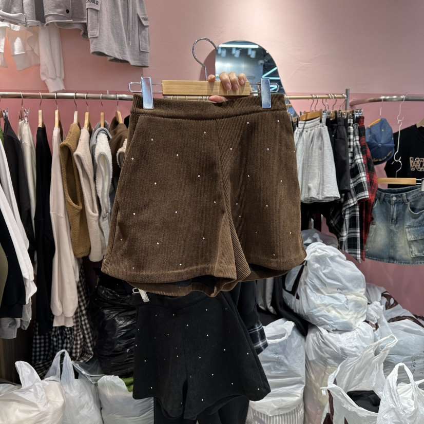 K STORY東大門㊣直郵女裝新品熱賣休閑職業真品短褲燈芯絨K STORY短褲