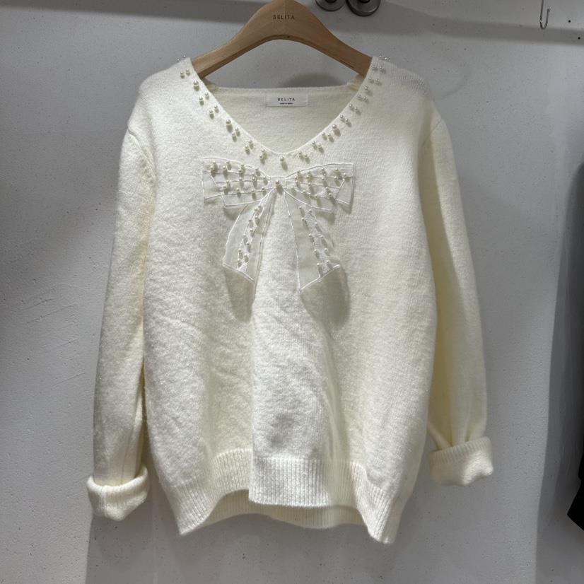 BELITA韓國代購㊣女士新款人氣推薦真品25秋冬職業熱賣毛衣BELITA毛衣