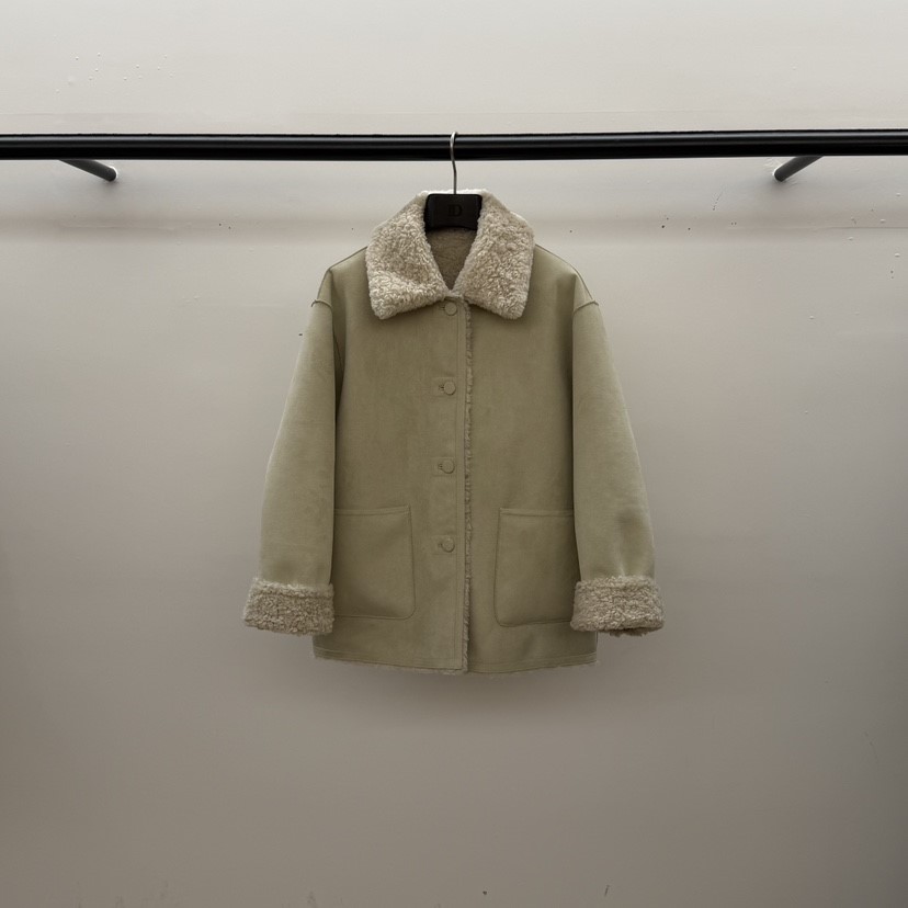 ID東大門㊣實拍女裝新款真品推薦人氣25秋冬短款大衣里外穿羊毛ID短款大衣