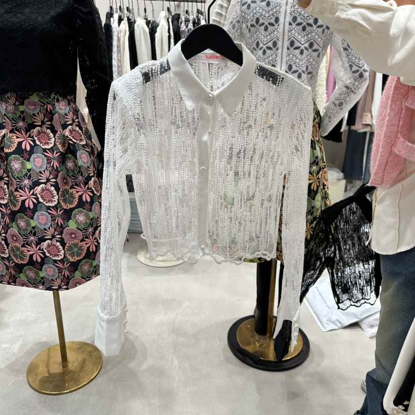 LOTTIMO韓國直郵㊣女裝新款真品職業休閑時尚25秋冬襯衫蕾絲衫LOTTIMO襯衫/蕾絲衫