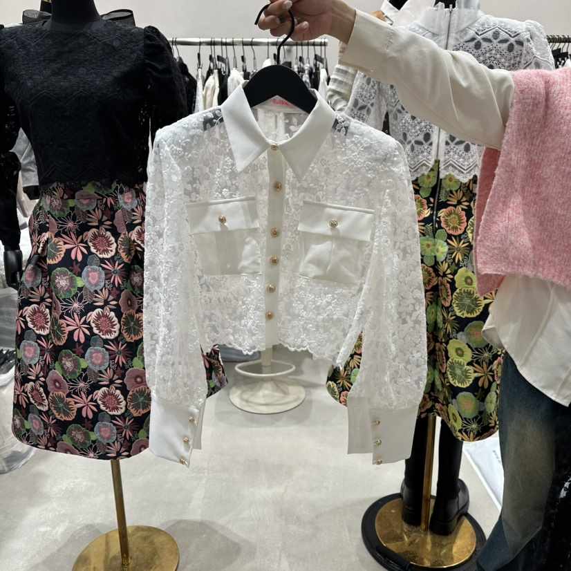 LOTTIMO韓國直郵㊣女裝新款熱賣人氣推薦真品襯衫蕾絲衫口袋LOTTIMO襯衫/蕾絲衫