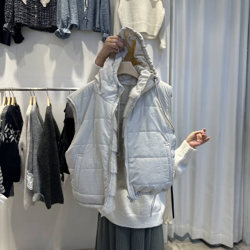 LADYBUG+ADORABLE東大門㊣實拍女士新款職業馬甲里外穿皮草LADYBUG/Adorable馬甲