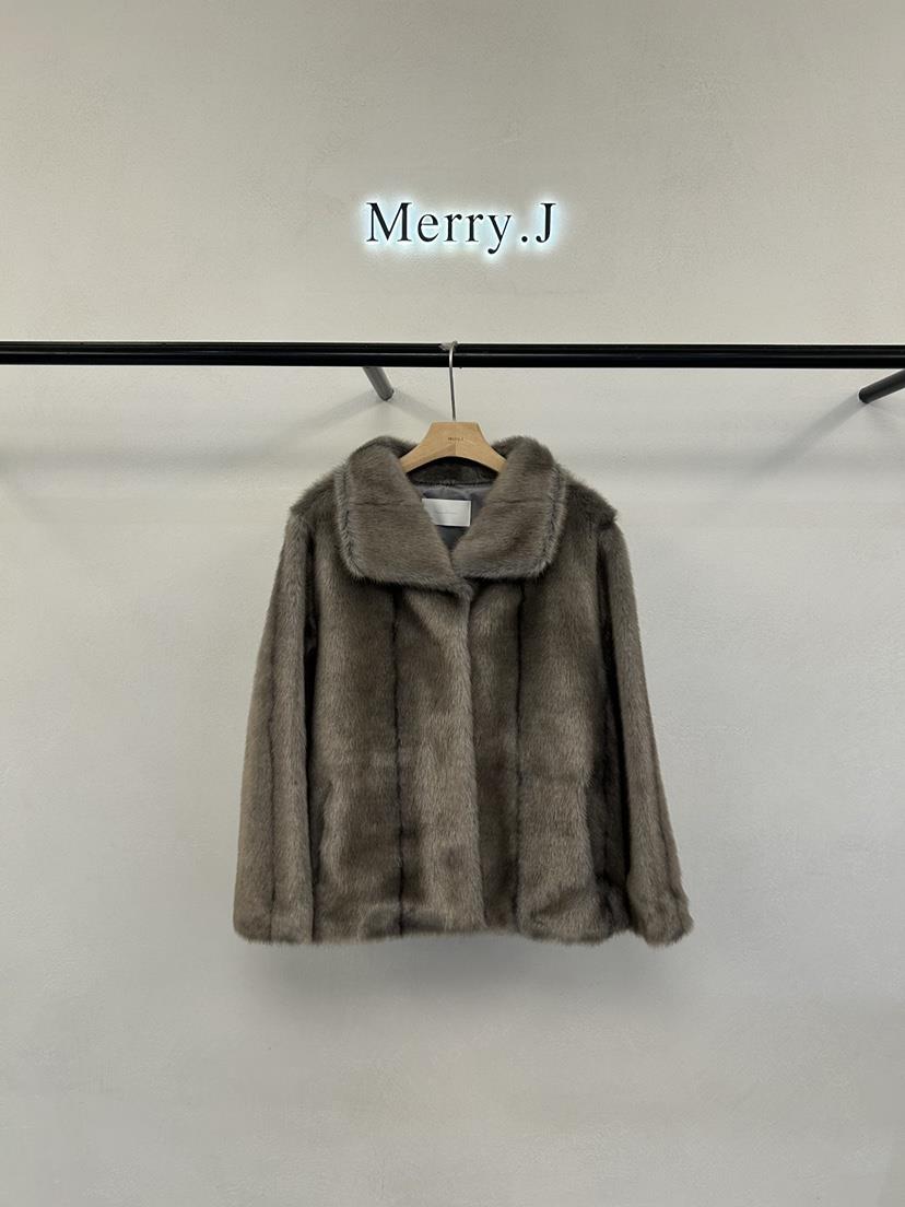 MERRY-J東大門㊣直郵女裝新品25秋冬休閑推薦真品短款大衣MERRY-J短款大衣