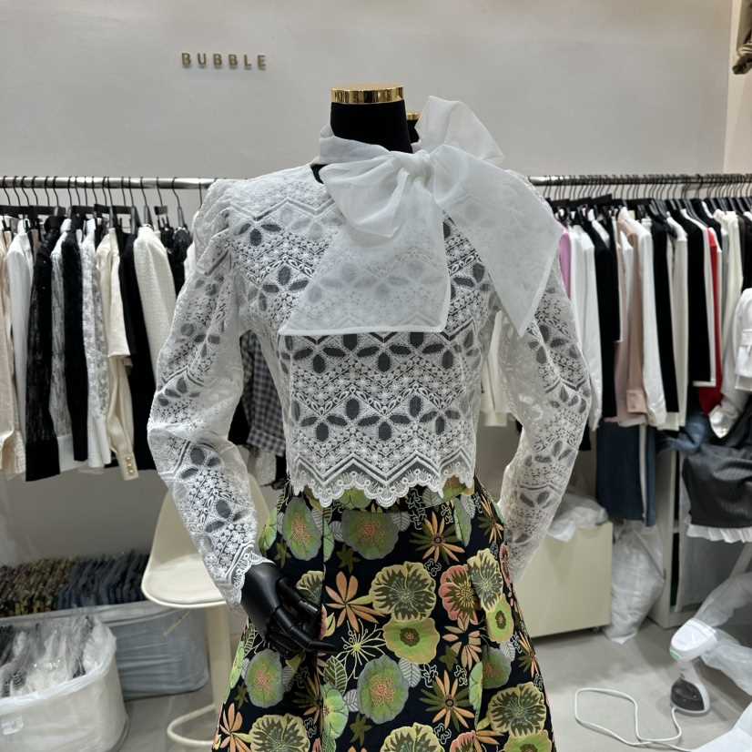 LOTTIMO韓國代購㊣女士新款25秋冬熱賣真品人氣推薦襯衫蕾絲衫LOTTIMO襯衫/蕾絲衫