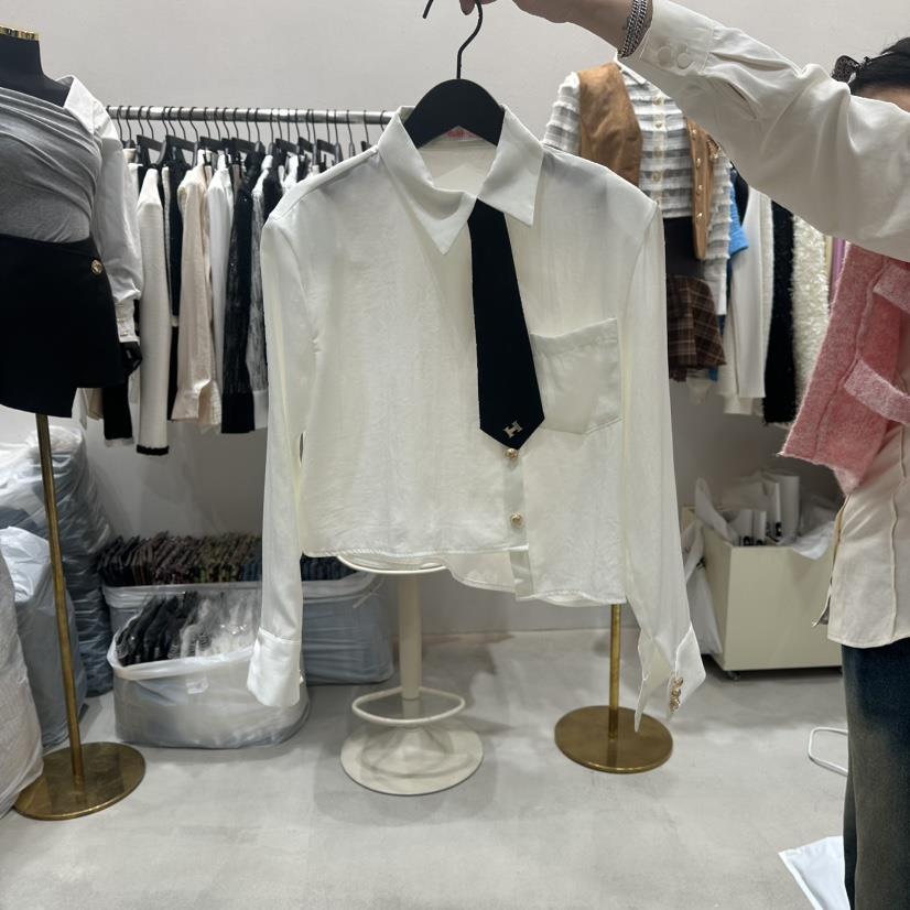 LOTTIMO東大門㊣直郵女士新品熱賣25秋冬人氣襯衫蕾絲衫含領帶LOTTIMO襯衫/蕾絲衫