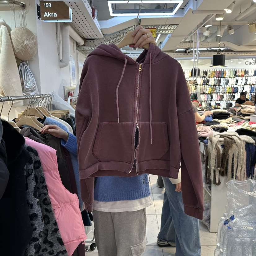 AKRA BY ART韓國代購㊣女士新款職業熱賣休閑夾克連帽拉鏈衫AKRA BY ART夾克