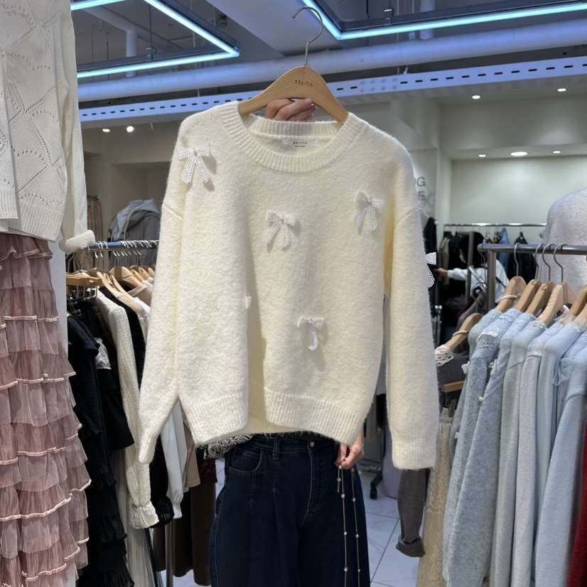 BELITA東大門㊣實拍女裝新款時尚熱賣人氣職業25秋冬真品毛衣BELITA毛衣
