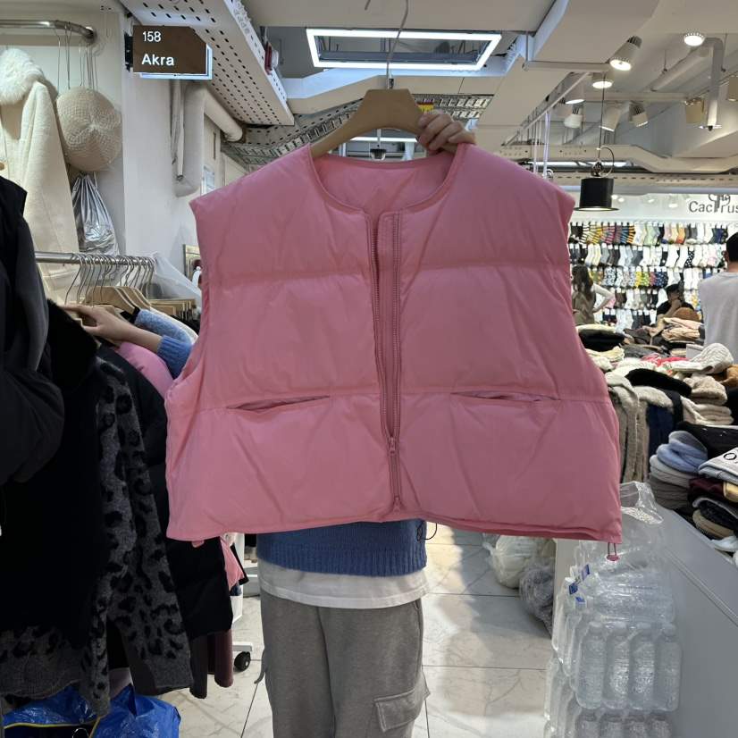 AKRA BY ART東大門㊣代購女裝新款人氣25秋冬馬甲不含內搭鴨絨AKRA BY ART馬甲