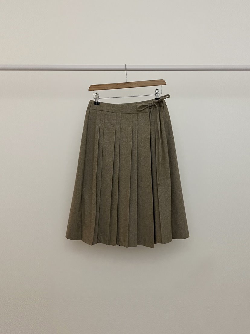 RE:OPENING韓國直郵㊣女裝新品人氣真品時尚半身裙中短裙褶皺RE:OPENING半身裙/中短裙