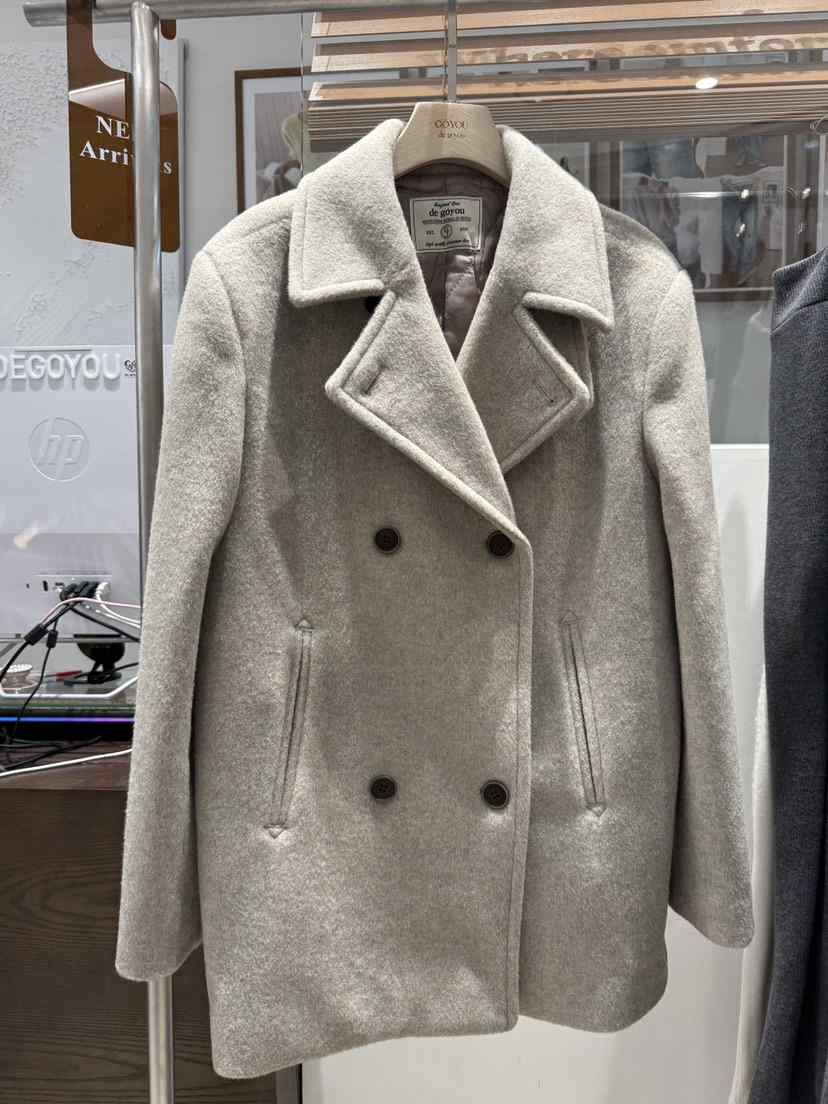 DE GO YOU東大門㊣直郵女士新品真品熱賣中長款大衣涂層雙層DE GO YOU中長款大衣