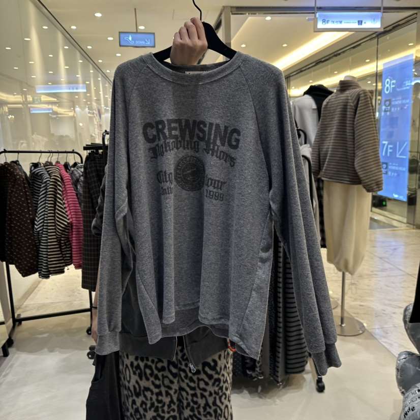 CREDITO韓國代購㊣女士新品熱賣職業真品時尚25秋冬長袖T恤CREDITO長袖T恤