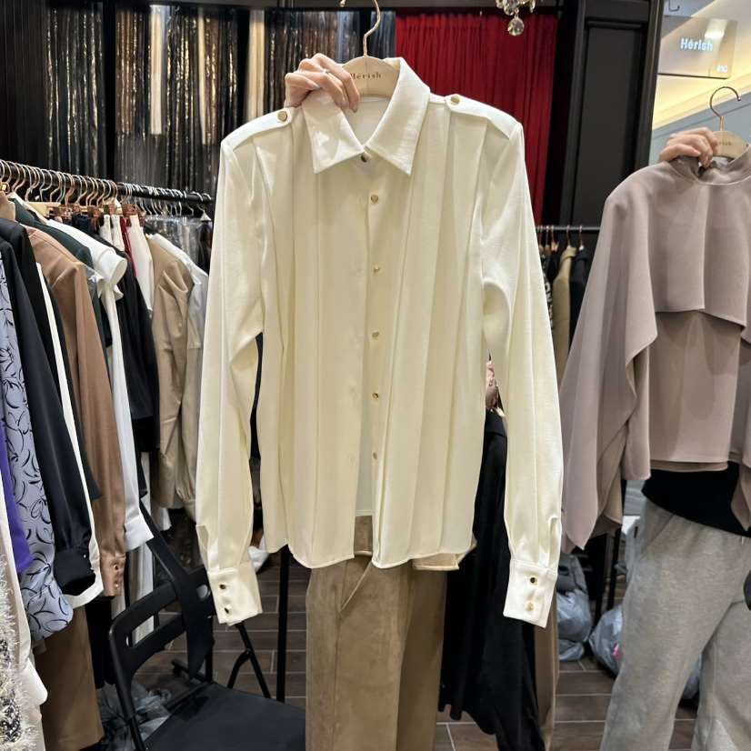 HERISH-HAUTE韓國代購㊣女士新品真品人氣時尚職業襯衫蕾絲衫HERISH-HAUTE襯衫/蕾絲衫
