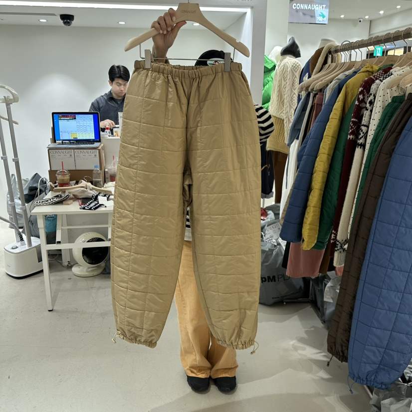 CONNAUGHT東大門㊣代購女裝新品熱賣職業時尚休閑褲絎縫羅紋CONNAUGHT休閑褲