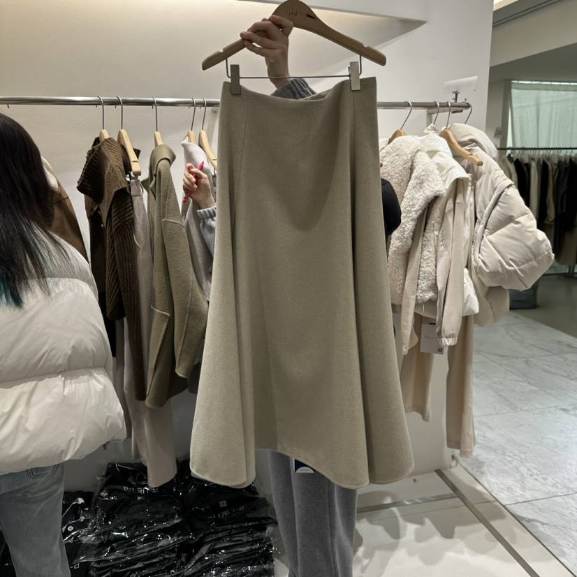 BLUEI-D韓國代購㊣女士新品人氣時尚熱賣推薦真品25秋冬長裙Blue i-d長裙