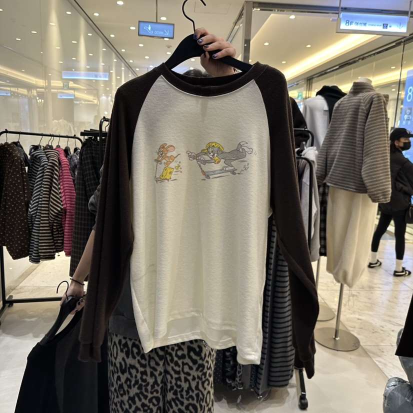 CREDITO韓國代購㊣女士新款推薦時尚熱賣休閑真品25秋冬長袖T恤CREDITO長袖T恤