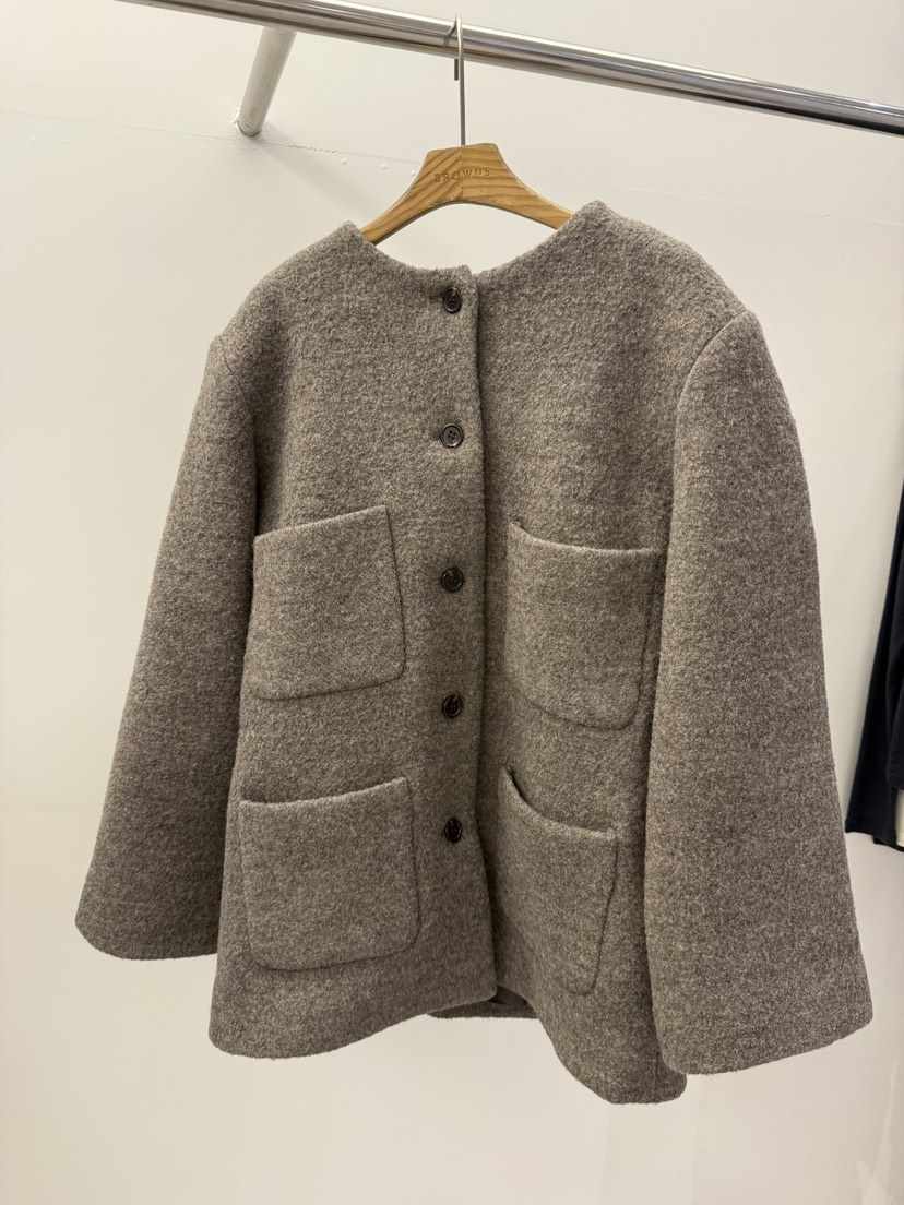 BROWNS-P東大門㊣直郵女士新品推薦25秋冬熱賣休閑短款大衣BROWNS-P短款大衣