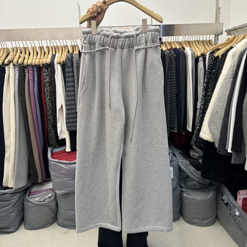 SPECIAL韓國代購㊣女士新款推薦人氣時尚25秋冬休閑褲含腰繩加絨SPECIAL休閑褲