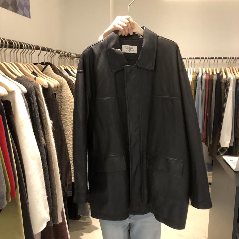 PLATE韓國代購㊣女裝新款休閑熱賣時尚人氣職業25秋冬推薦皮衣PLATE皮衣