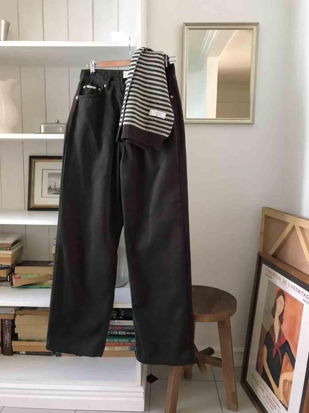 CALLMYNAME東大門㊣實拍女士新品職業真品推薦25秋冬牛仔褲Call my name牛仔褲