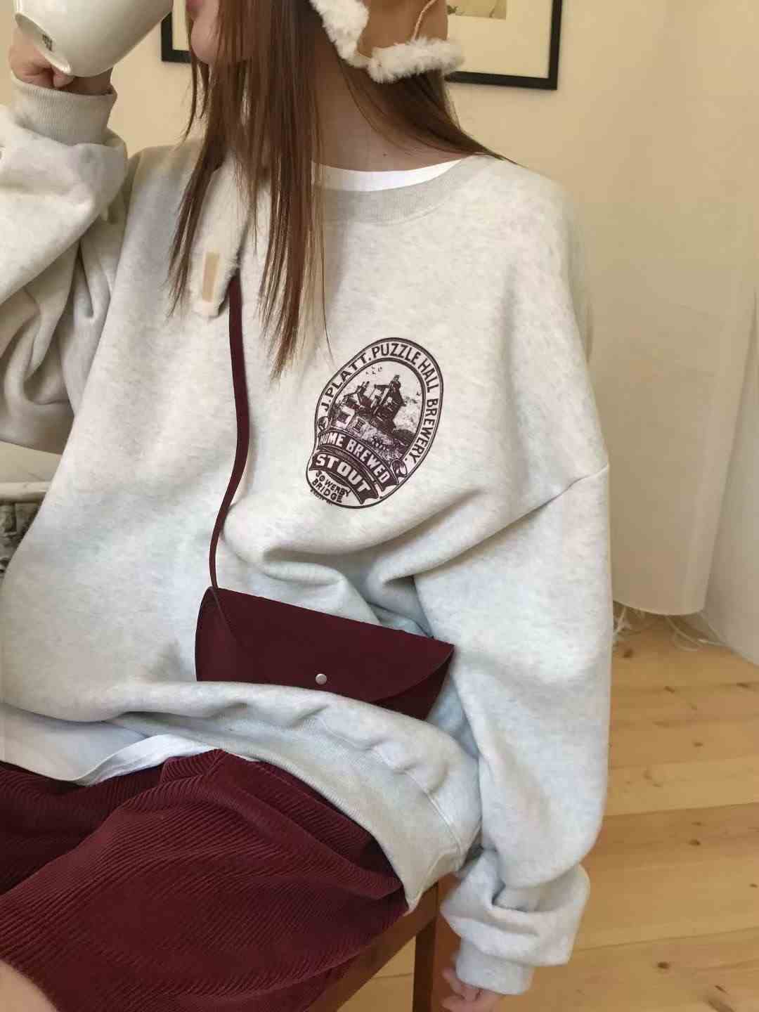 CALLMYNAME東大門㊣直郵女士新品人氣真品25秋冬休閑熱賣衛衣Call my name衛衣