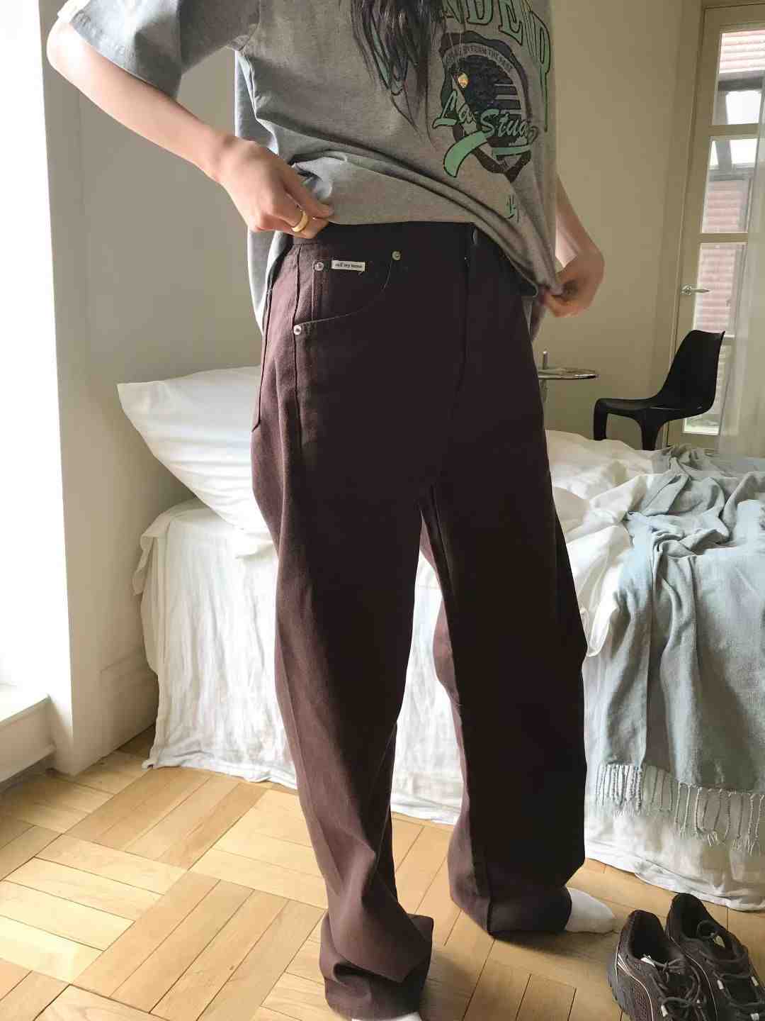 CALLMYNAME東大門㊣實拍女裝新款熱賣25秋冬時尚人氣牛仔褲Call my name牛仔褲