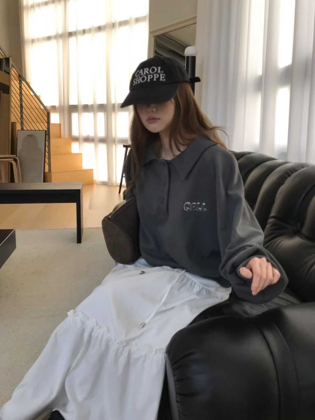 CALLMYNAME韓國直郵㊣女士新品25秋冬職業休閑推薦真品衛衣Call my name衛衣