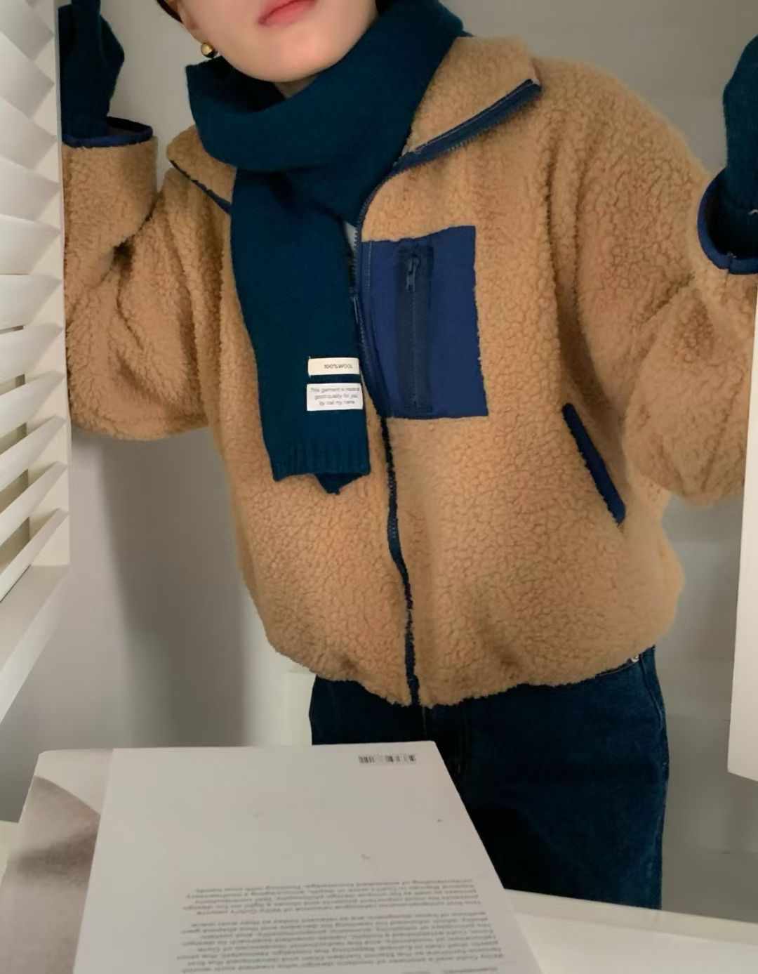 CALLMYNAME東大門㊣代購女裝新款人氣短款大衣不含圍巾連帽衫Call my name短款大衣