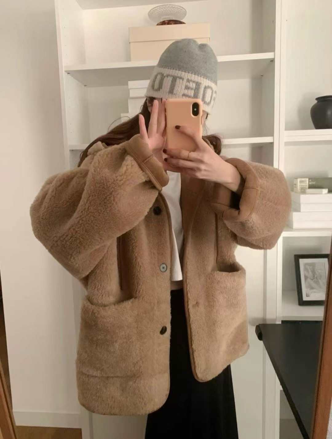 PEPPER 페페東大門㊣直郵女裝新款推薦休閑25秋冬短款大衣PEPPER-SEOUL短款大衣