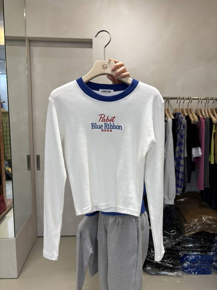 LIVE AID-P韓國代購㊣女士新款推薦真品人氣時尚職業熱賣T恤LIVE AID-PT恤