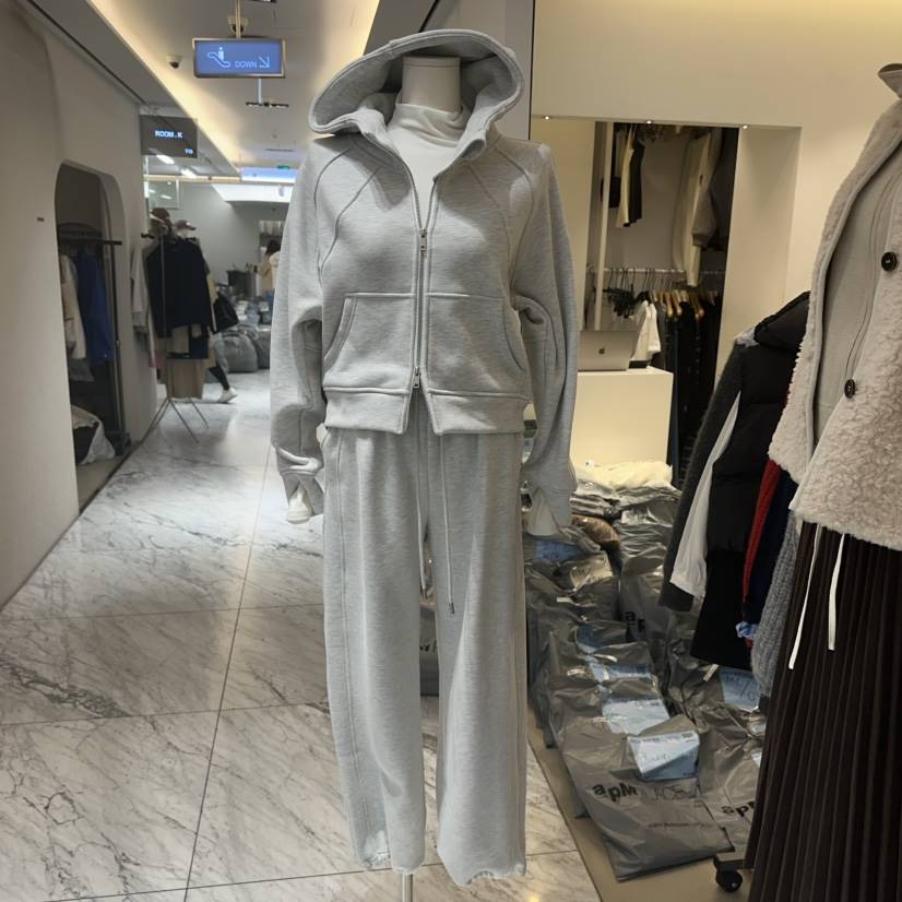 RICH SISTER韓國代購㊣女裝新款人氣熱賣套裝兩件套加絨棉布RICH SISTER套裝