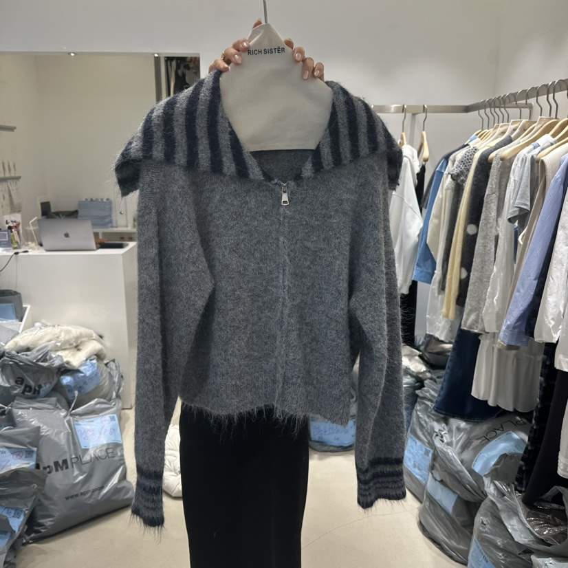 RICH SISTER韓國代購㊣女士新款推薦25秋冬真品人氣針織衫RICH SISTER針織衫